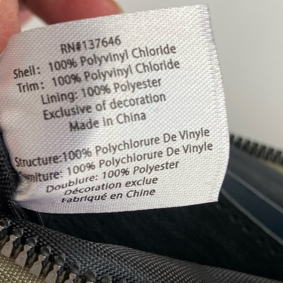 French Connection Flora Box Quilt Wristlet Wallet , Color : Slate Green - Picture 6 of 10